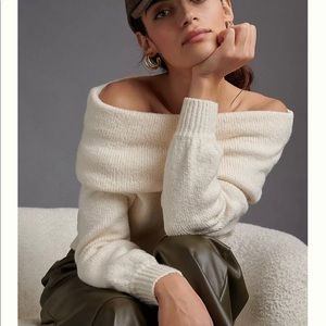 Anthropologie Slouchy Cowl Neck Sweater XS